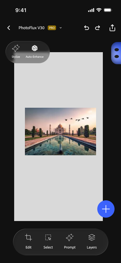 Photoshop 2030 on-device vs cloud toggle